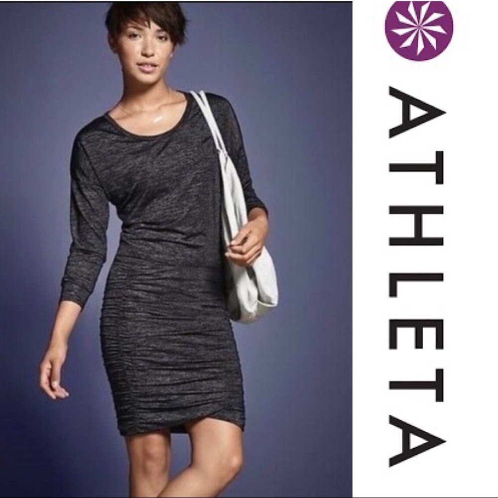 NWOT Athleta Tulip Ruched Dress Medium Tall